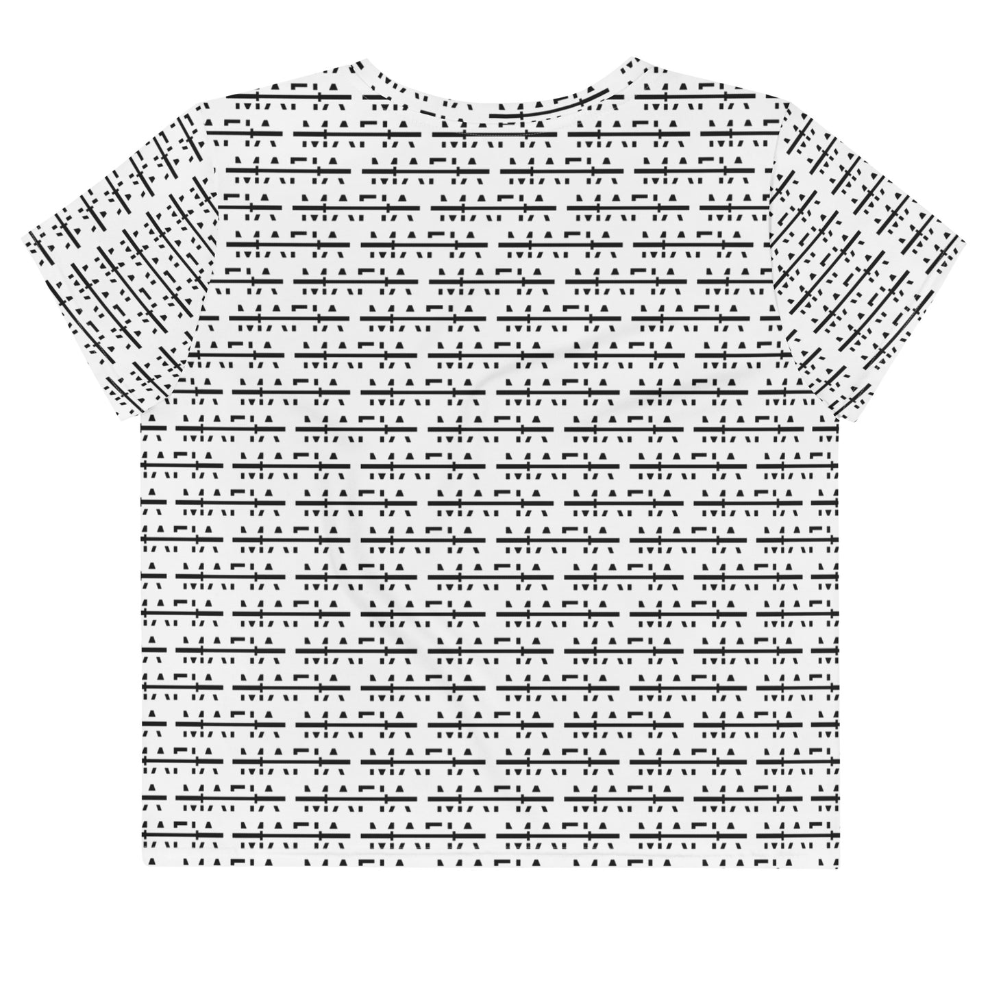 Barbell Mafia All-Over Print Crop Tee