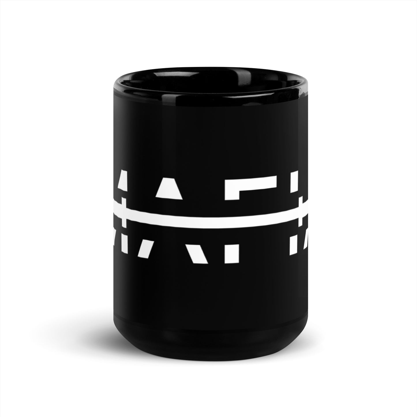 Black Glossy Barbell Mafia Coffee Cup