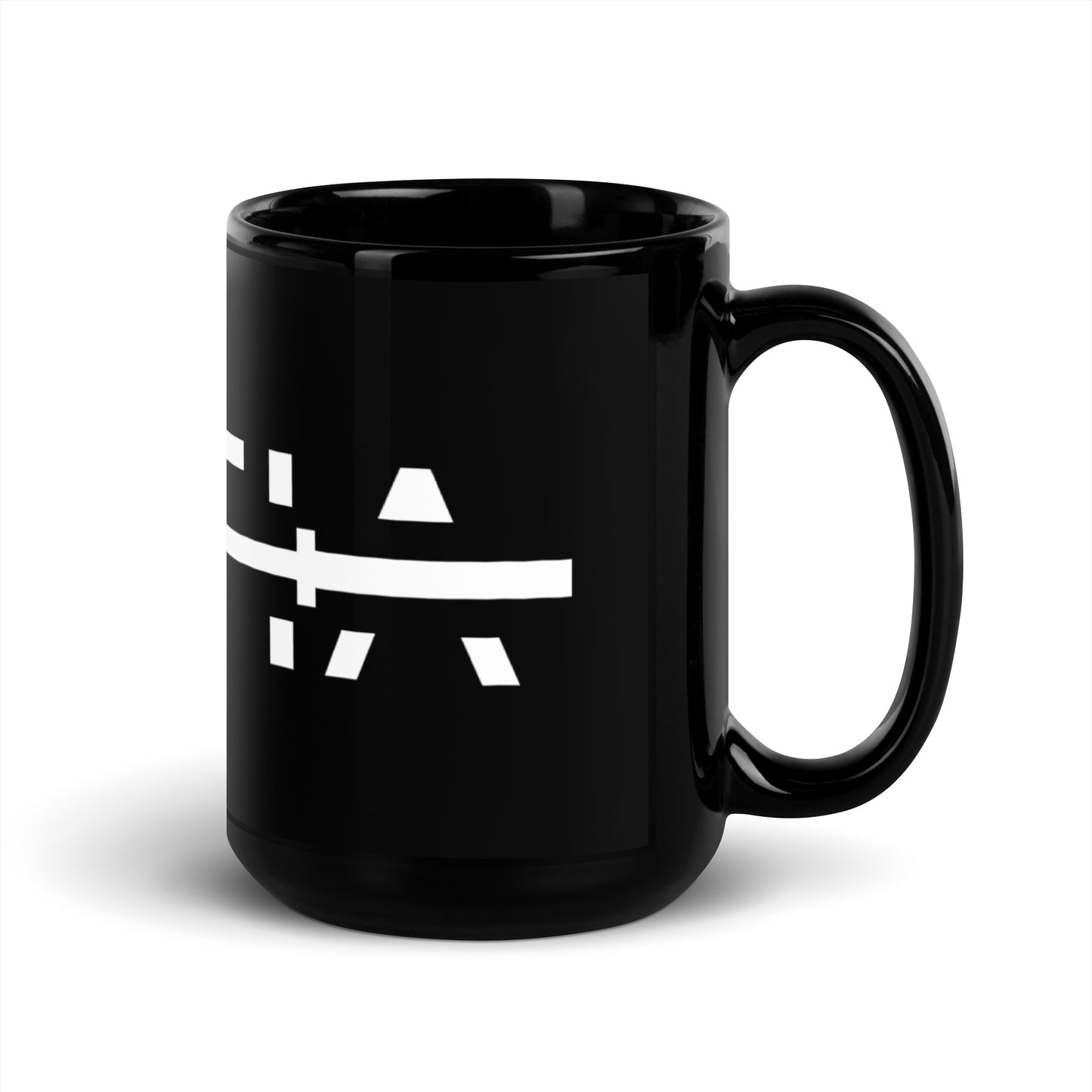 Black Glossy Barbell Mafia Coffee Cup