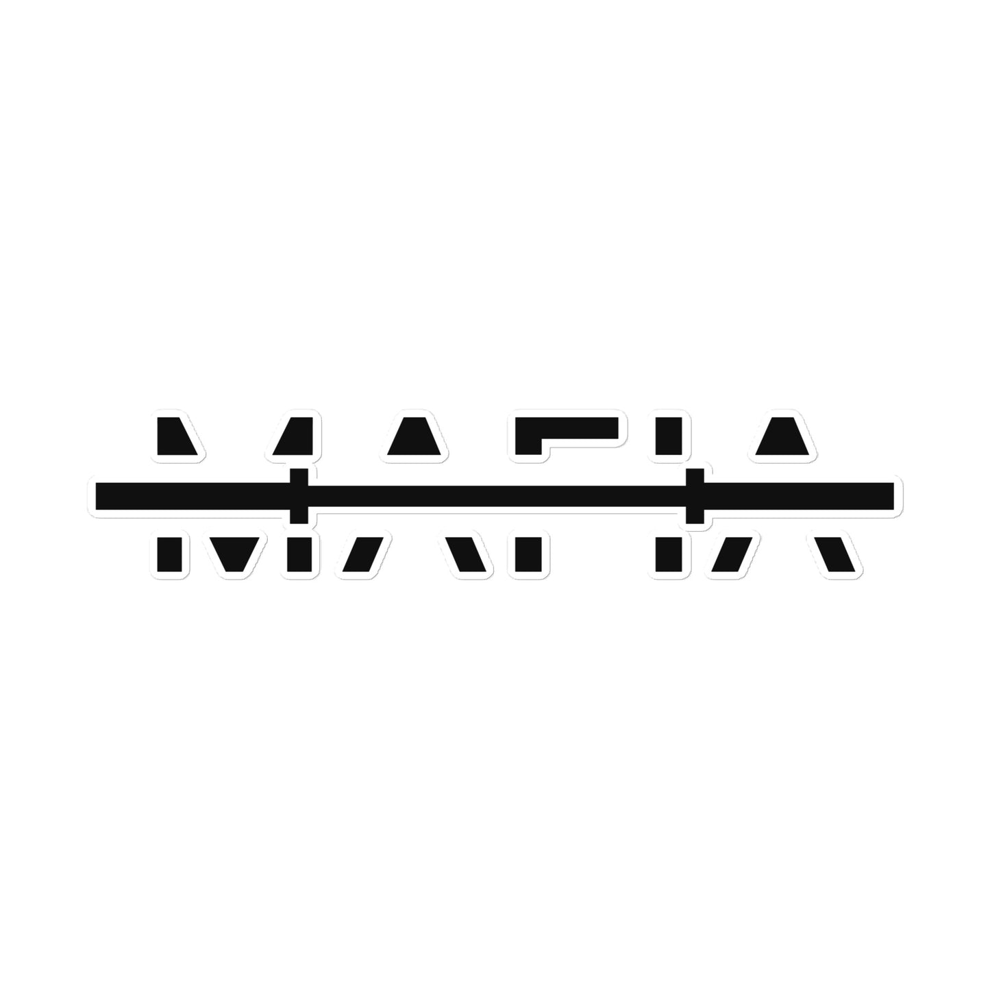 Barbell Mafia Bubble-free stickers