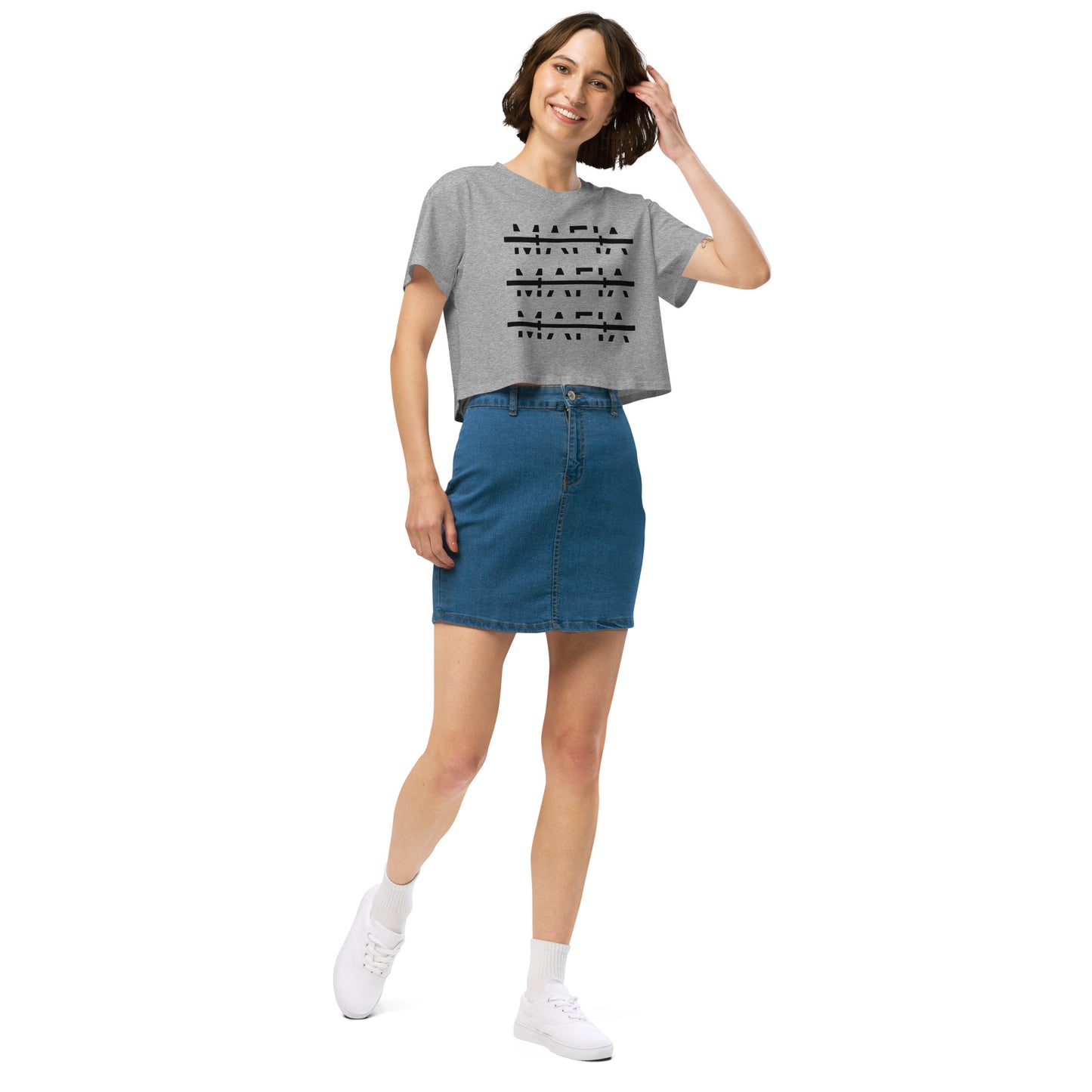 Barbell Mafia Women’s crop top work out shirt