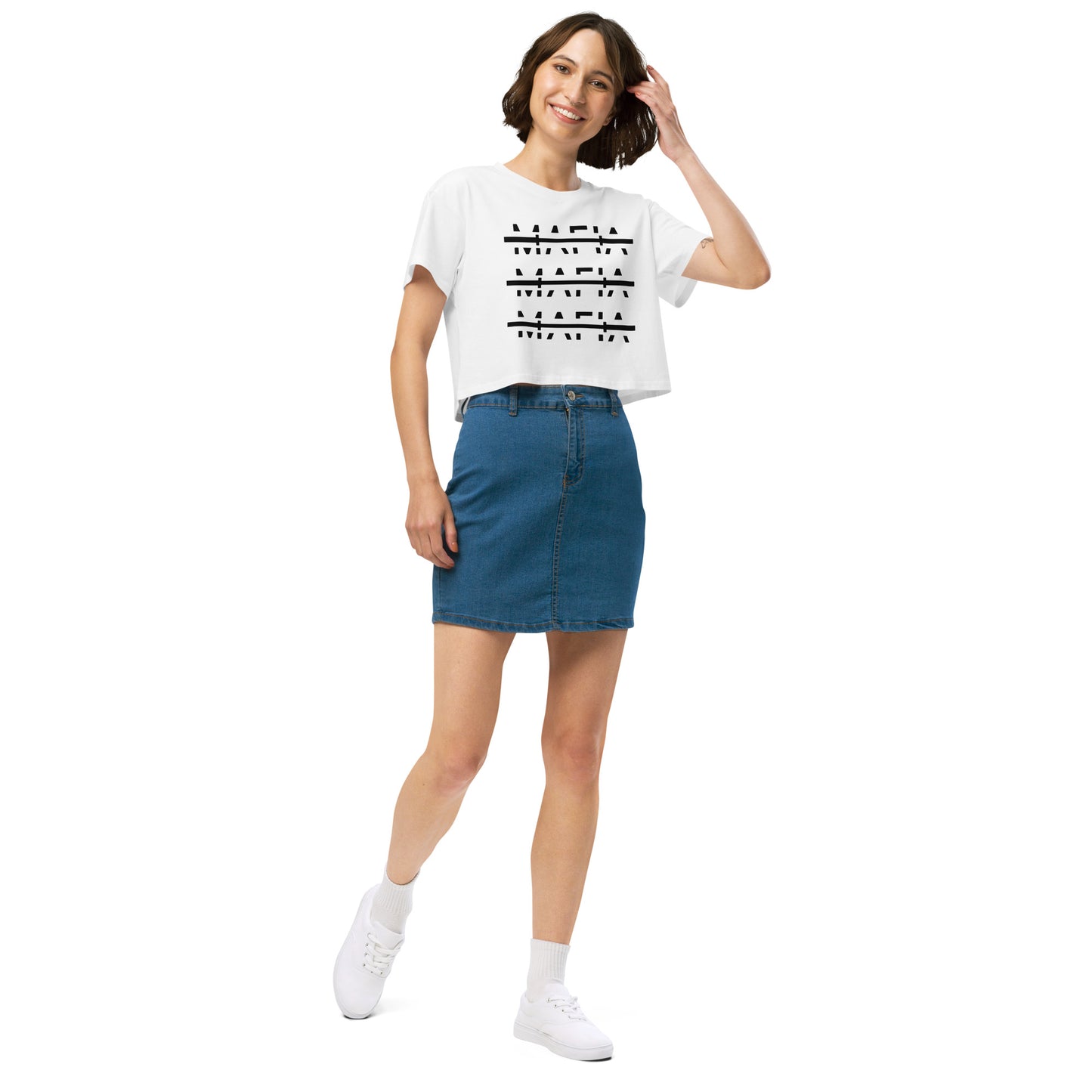 Barbell Mafia Women’s crop top work out shirt