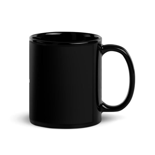 Black Glossy Barbell Mafia Coffee Cup
