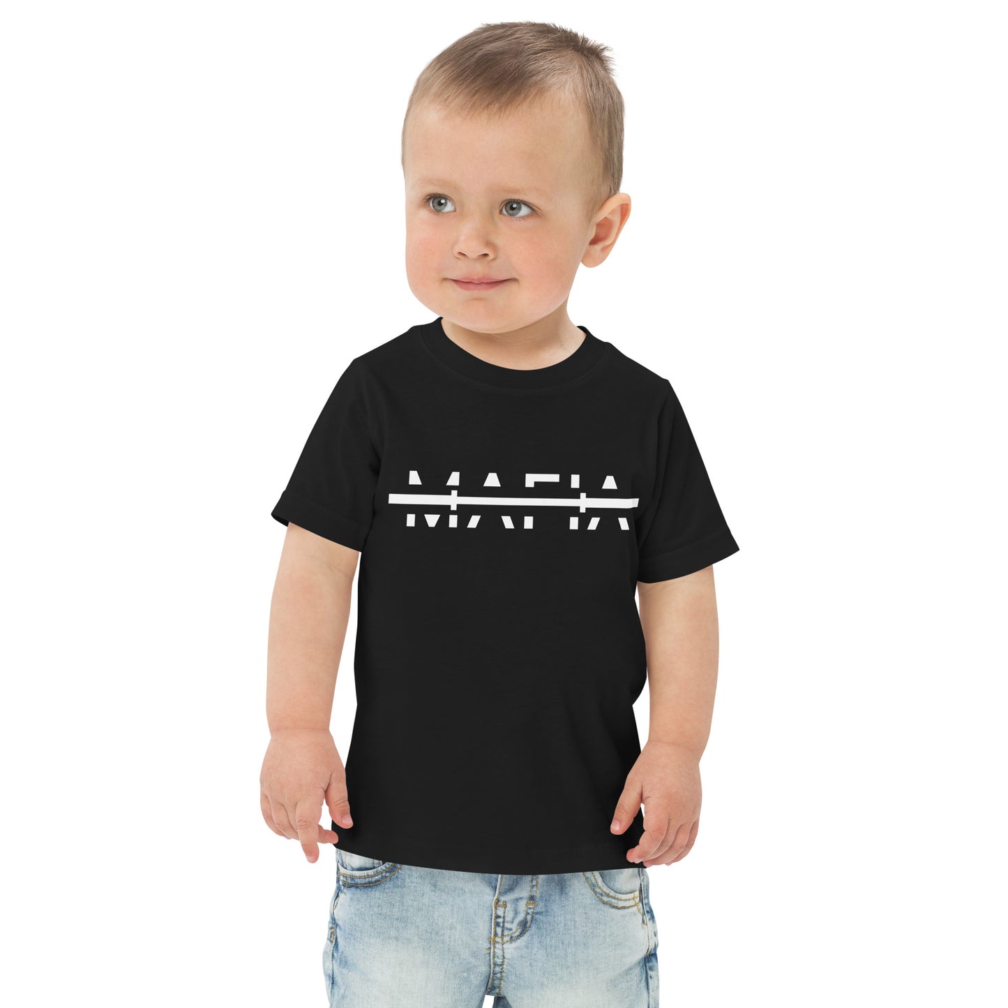 Barbell Mafia Toddler jersey t-shirt