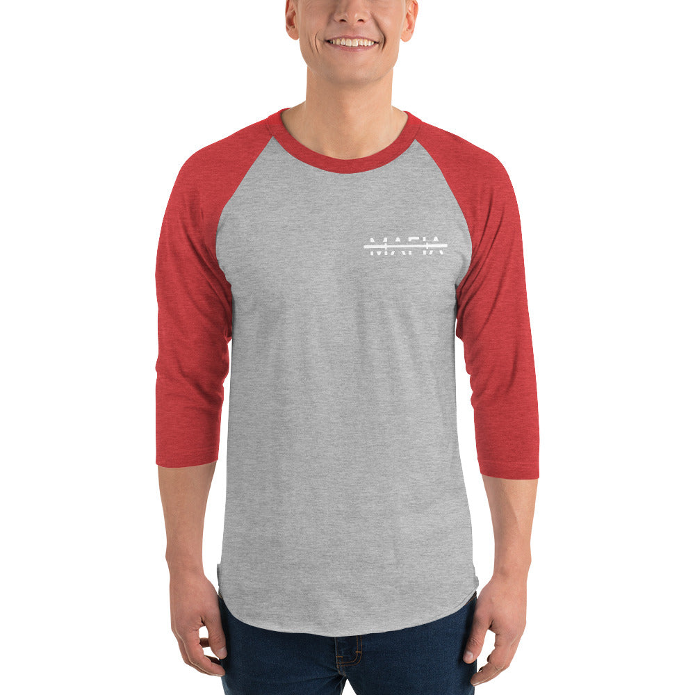 Barbell Mafia 3/4 sleeve raglan shirt